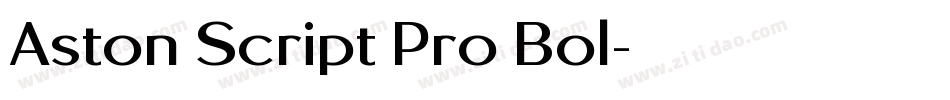 Aston Script Pro Bol字体转换